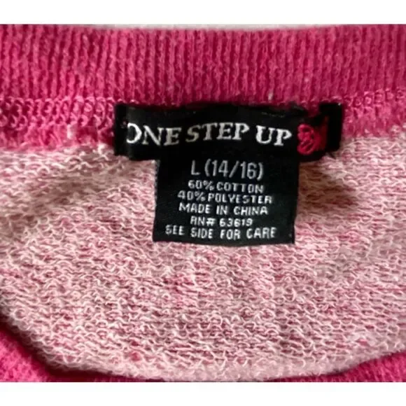 Girl’s Lace Skull Pink Pull-Over Shirt L (14-16) - Picture 4 of 7